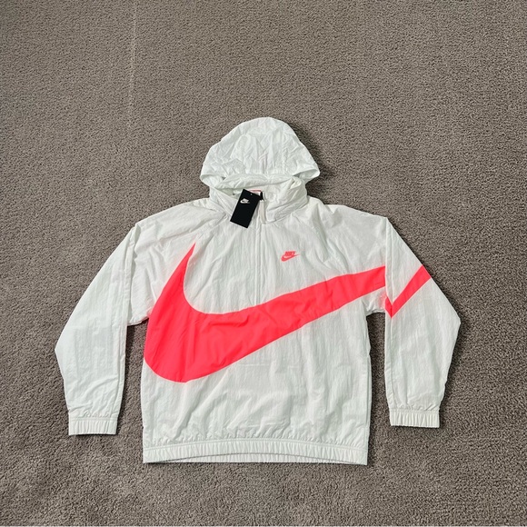 nike men's windbreaker half zip